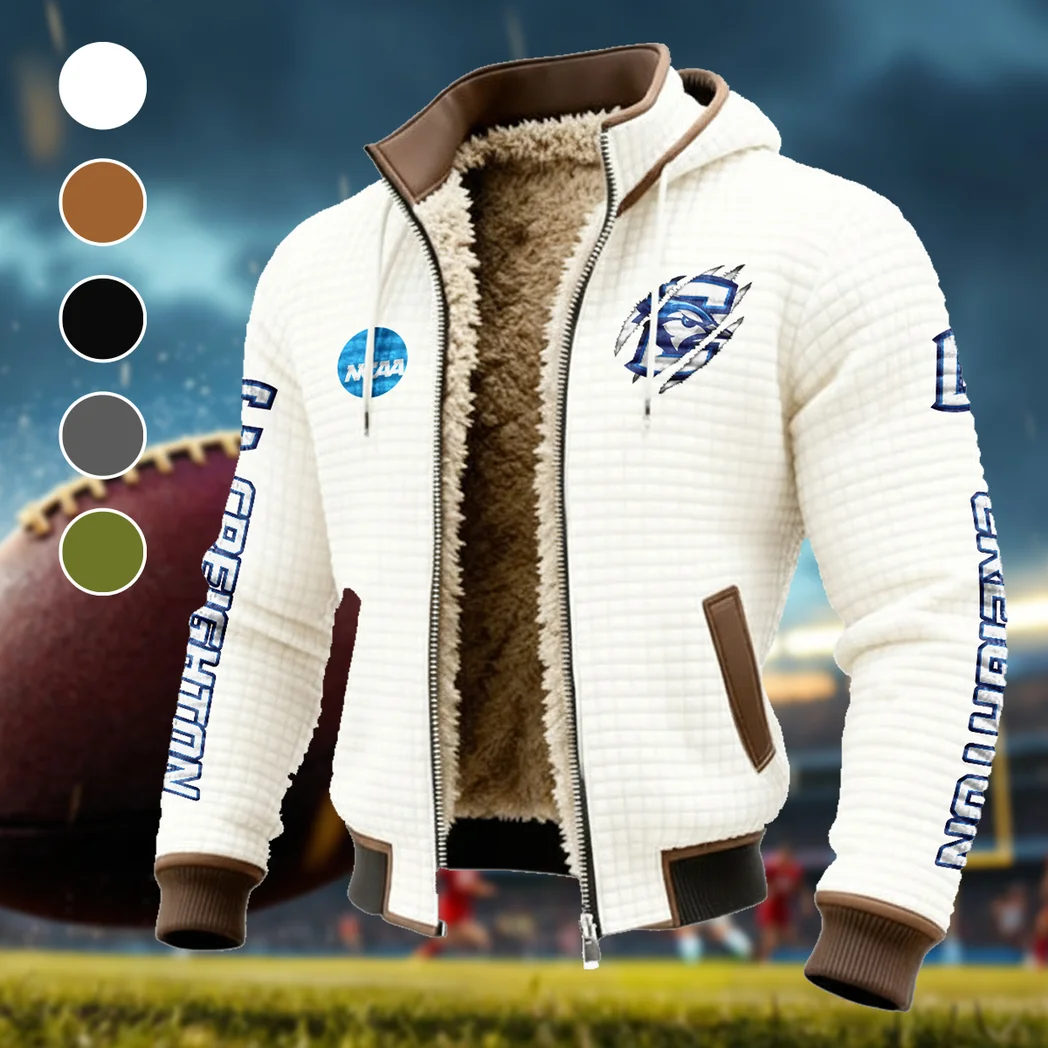 The Creighton Elite Fleece-Lined Hooded Jacket, Sub-Zero Fleece-Lined Shield HVN1441CR - White
