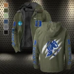 The Duke Pride Flannel Hoodie, Warm Sport Spirit Hoodie HVN1441DB - Green