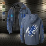 The Duke Pride Flannel Hoodie, Warm Sport Spirit Hoodie HVN1441DB - Navy Blue