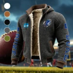 The Duke Pride Fleece-Lined Hooded Jacket, Thermal Core Fleece Jacket HVN1441DB - Grey