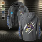 The ECU Pride Flannel Hoodie, Essential Fan Flannel Hoodie HVN1441EC - Gray