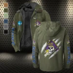 The ECU Pride Flannel Hoodie, Essential Fan Flannel Hoodie HVN1441EC - Green