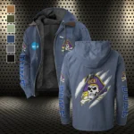 The ECU Pride Flannel Hoodie, Essential Fan Flannel Hoodie HVN1441EC - Navy Blue