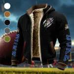 The ECU Pride Fleece-Lined Hooded Jacket, Heavyweight Cozy Sport Shell HVN1441EC - Black
