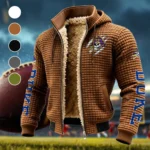 The ECU Pride Fleece-Lined Hooded Jacket, Heavyweight Cozy Sport Shell HVN1441EC - brown