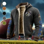 The ECU Pride Fleece-Lined Hooded Jacket, Heavyweight Cozy Sport Shell HVN1441EC - Grey