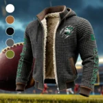 The Eagle Ambush Fleece-Lined Hooded Jacket, Brushed Interior Winter Jacket HVN1441EM - Grey