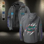 The Gator Spirit Flannel Hoodie, Sport Fan Flannel Hoodie HVN1441FG - Gray