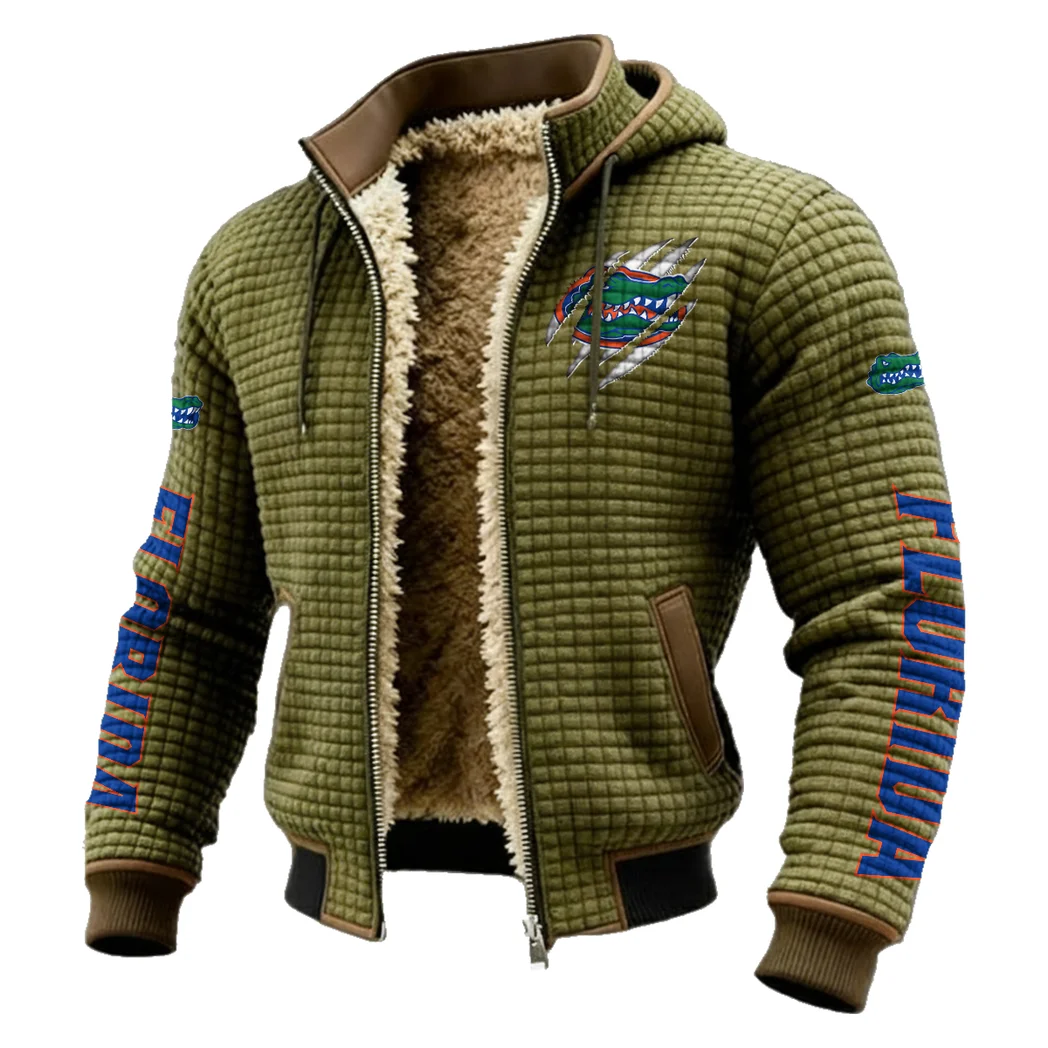 The Gator Spirit Fleece-Lined Hooded Jacket, Luxe Cloud-Fleece Hooded Shell HVN1441FG - Green - Image 2