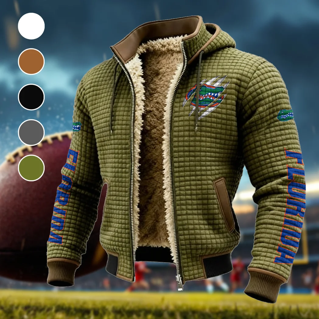 The Gator Spirit Fleece-Lined Hooded Jacket, Luxe Cloud-Fleece Hooded Shell HVN1441FG - Green