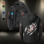 The Seminole Force Flannel Hoodie, Game Day Hooded Flannel HVN1441FS - Black
