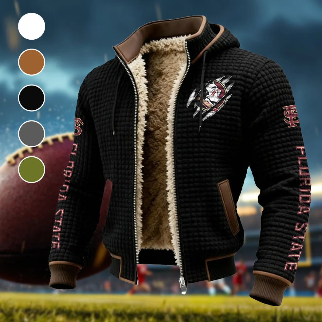 The Seminole Force Fleece-Lined Hooded Jacket, High-Density Comfort Fleece HVN1441FS - Black