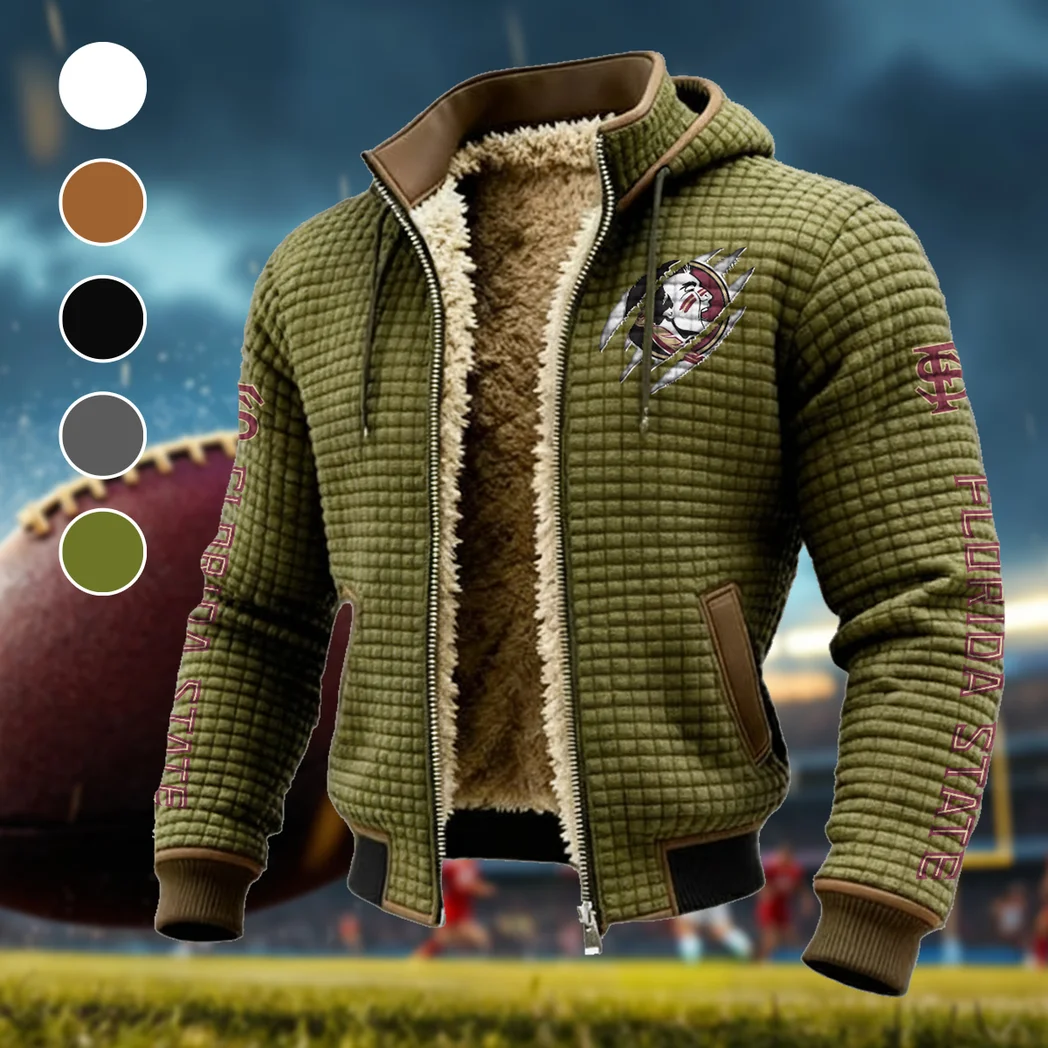 The Seminole Force Fleece-Lined Hooded Jacket, High-Density Comfort Fleece HVN1441FS - Green