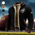 The Bulldog Pride Fleece-Lined Hooded Jacket, Premium Bonded Fleece Jacket HVN1441GB - Black