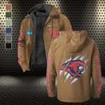 Cougar High Flannel Hoodie, Fan Squad Flannel Hoodie HVN1441HC - Camel