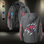 Cougar High Flannel Hoodie, Fan Squad Flannel Hoodie HVN1441HC - Gray