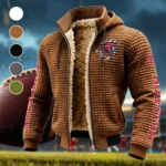 Cougar High Fleece-Lined Hooded Jacket, Warmth-Lock Fleece-Lined Zip HVN1441HC - brown