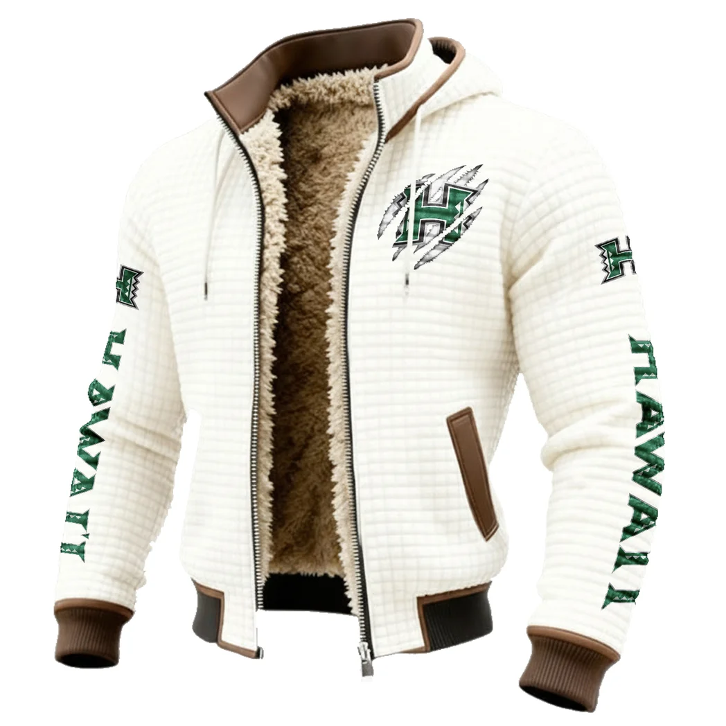 The Bows Fleece-Lined Hooded Jacket, Modern Athletic Hybrid Parka HVN1441HR - White - Image 2