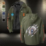 The Illini Power Flannel Hoodie, Team Spirit Flannel Hoodie HVN1441IF - Green