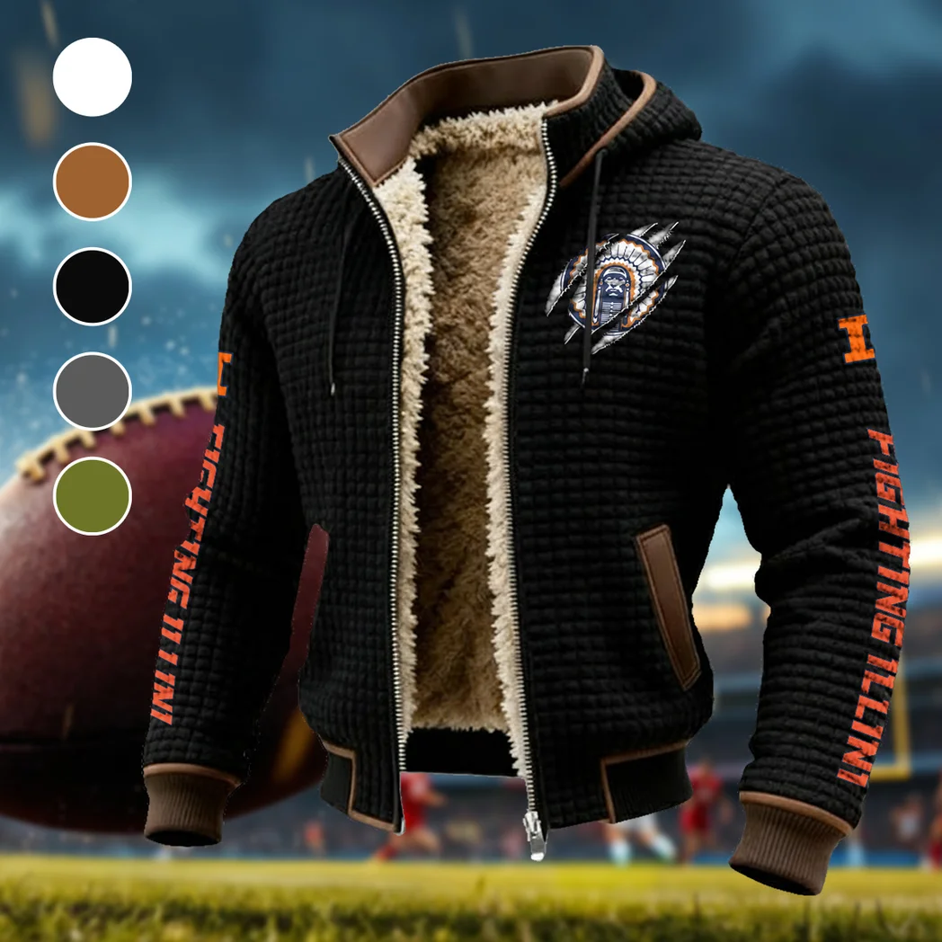 The Illini Power Fleece-Lined Hooded Jacket, Endurance Sport Thermal Hoody HVN1441IF - Black