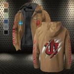 Bloomington Boys Flannel Hoodie, Street Style Sport Hoodie HVN1441IH - Camel