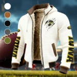 The Iowa Pride Fleece-Lined Hooded Jacket, High-Performance Trail Jacket HVN1441IO - White