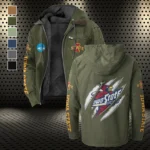 The Cyclone Power Flannel Hoodie, Cold Game Day Hoodie HVN1441IS - Green