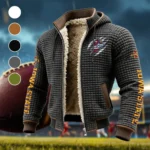 The Cyclone Power Fleece-Lined Hooded Jacket, Multi-Sport Winter Active Top HVN1441IS - Grey
