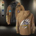 The Duke Spirit Flannel Hoodie, Supporter Spirit Hooded Flannel HVN1441JM - Camel