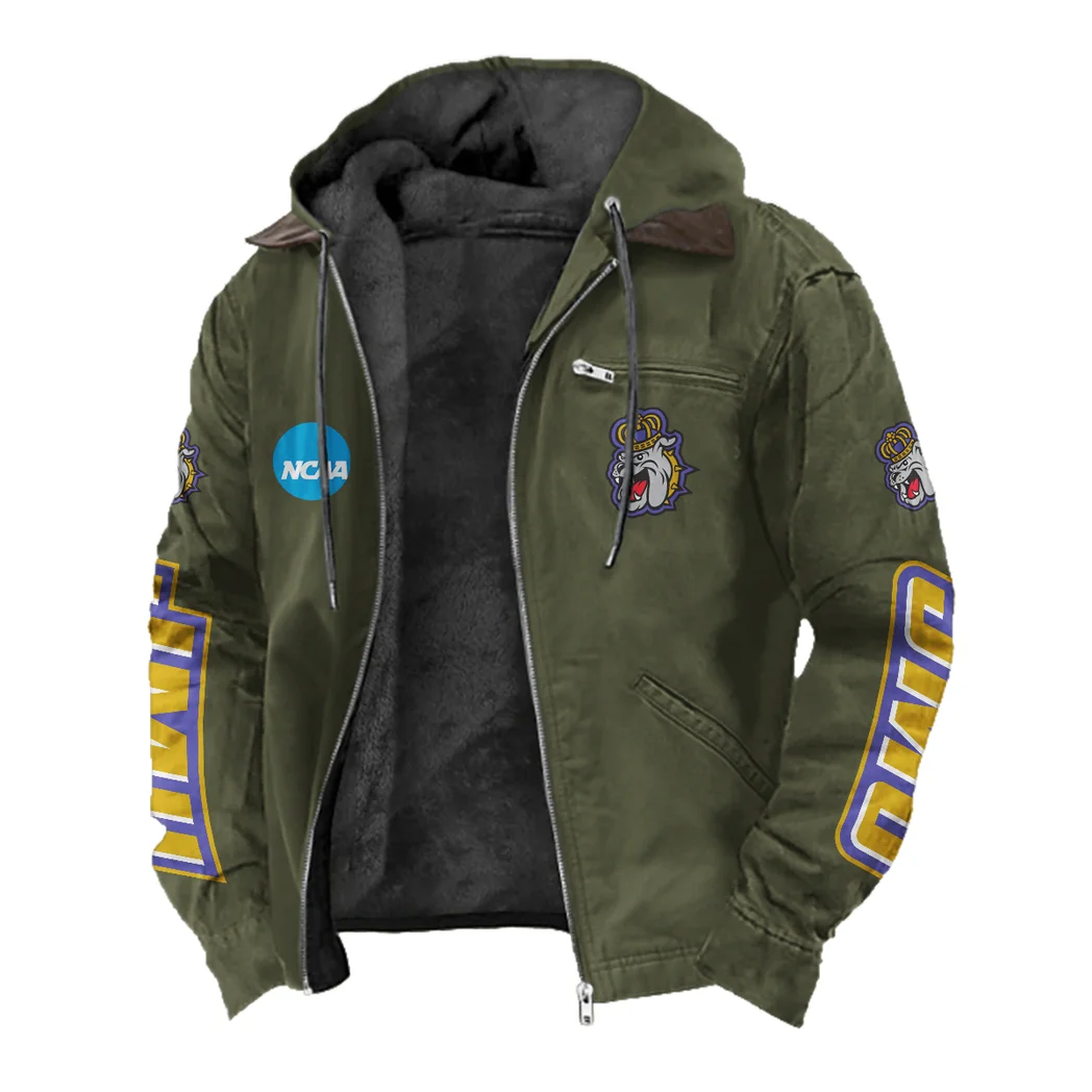 The Duke Spirit Flannel Hoodie, Supporter Spirit Hooded Flannel HVN1441JM - Green - Image 2