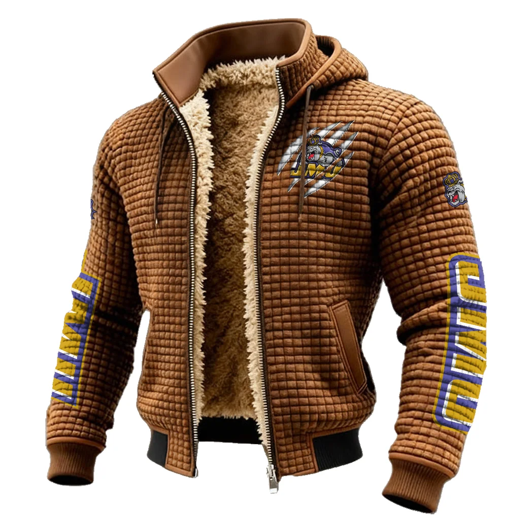 The Duke Spirit Fleece-Lined Hooded Jacket, Endurance Sport Thermal Hoody HVN1441JM - brown - Image 2