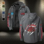 The Gamecocks Flannel Hoodie, Athletic Lifestyle Fan Hoodie HVN1441JS - Gray