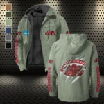 The Gamecocks Flannel Hoodie, Athletic Lifestyle Fan Hoodie HVN1441JS - Light Green