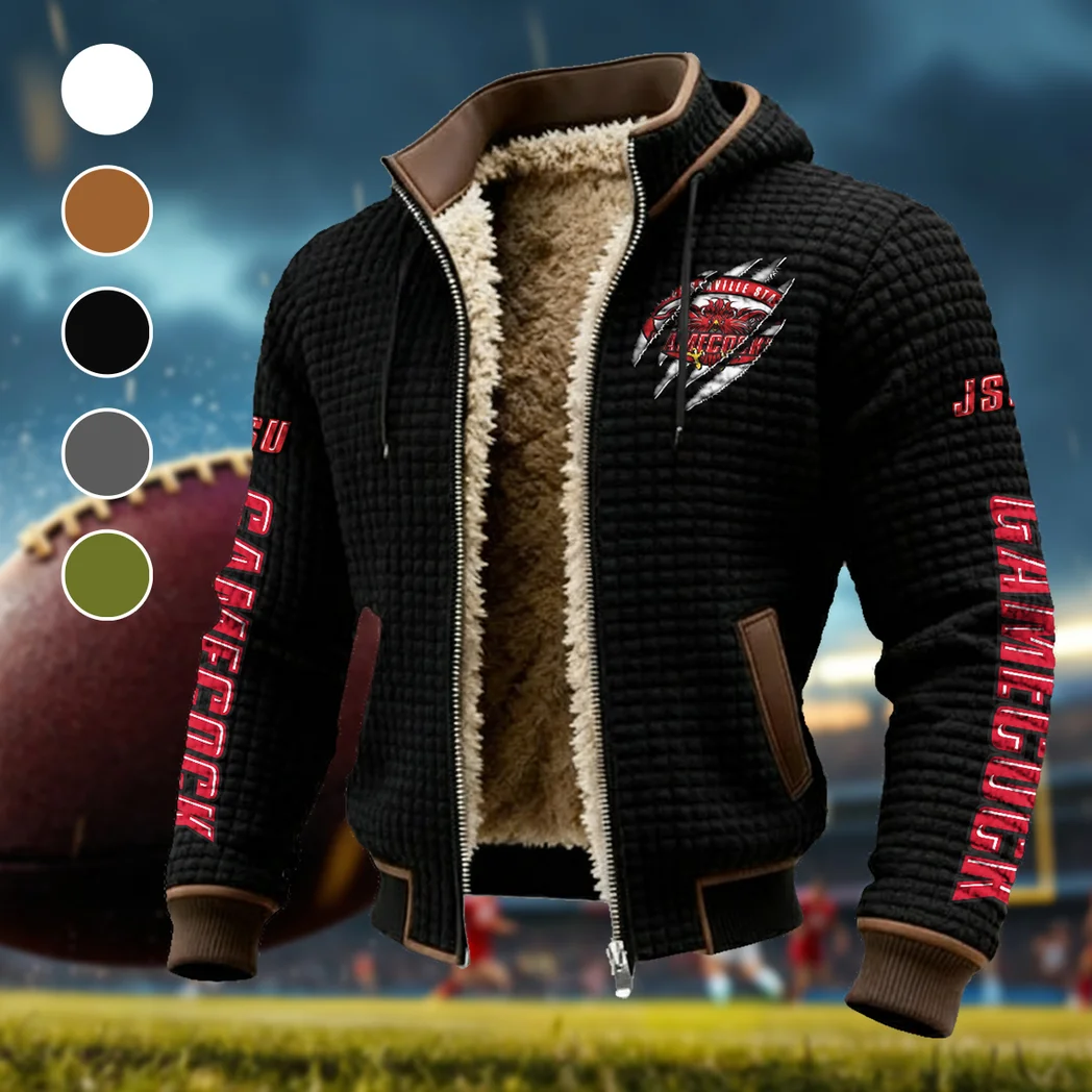 The Gamecocks Fleece-Lined Hooded Jacket, All-Mountain Hooded Fleece HVN1441JS - Black