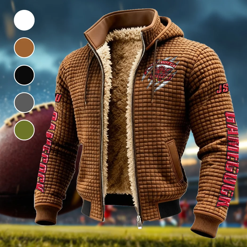 The Gamecocks Fleece-Lined Hooded Jacket, All-Mountain Hooded Fleece HVN1441JS - brown