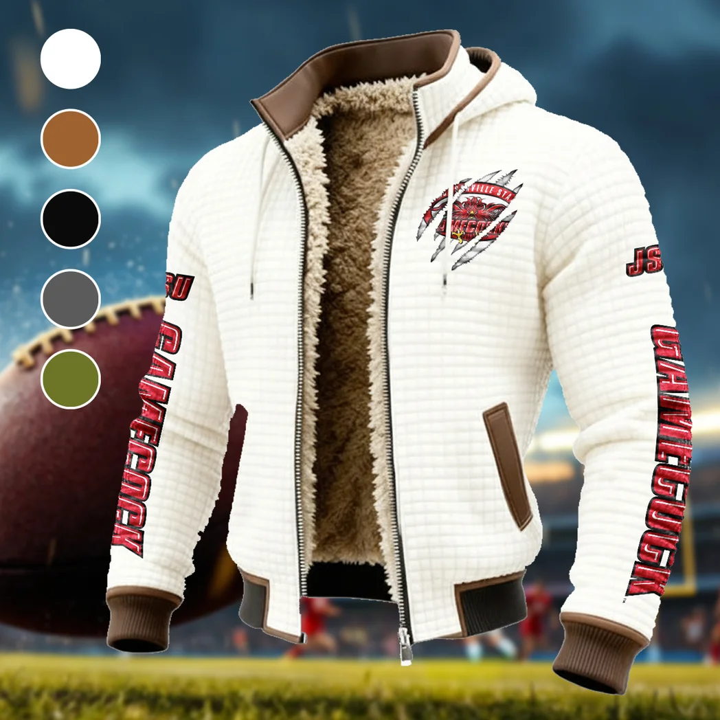 The Gamecocks Fleece-Lined Hooded Jacket, All-Mountain Hooded Fleece HVN1441JS - White