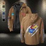 The Blue Force Flannel Hoodie, Classic Flannel Sport Hoodie HVN1441KJ - Camel