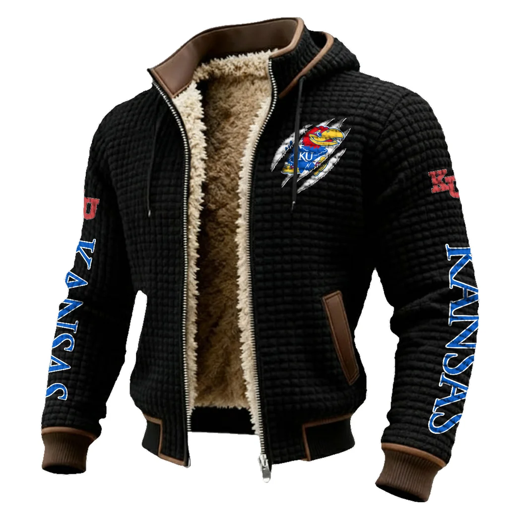 The Blue Force Fleece-Lined Hooded Jacket, Alpine Ascent Hooded Jacket HVN1441KJ - Black - Image 2