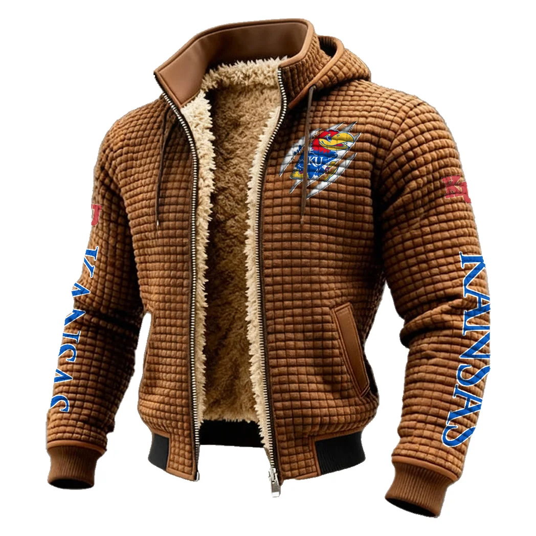 The Blue Force Fleece-Lined Hooded Jacket, Alpine Ascent Hooded Jacket HVN1441KJ - brown - Image 2