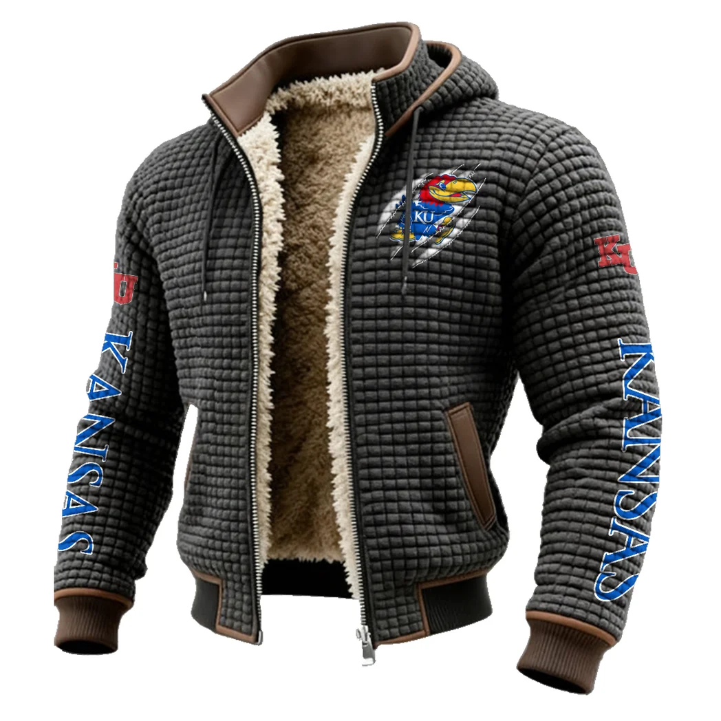 The Blue Force Fleece-Lined Hooded Jacket, Alpine Ascent Hooded Jacket HVN1441KJ - Grey - Image 2