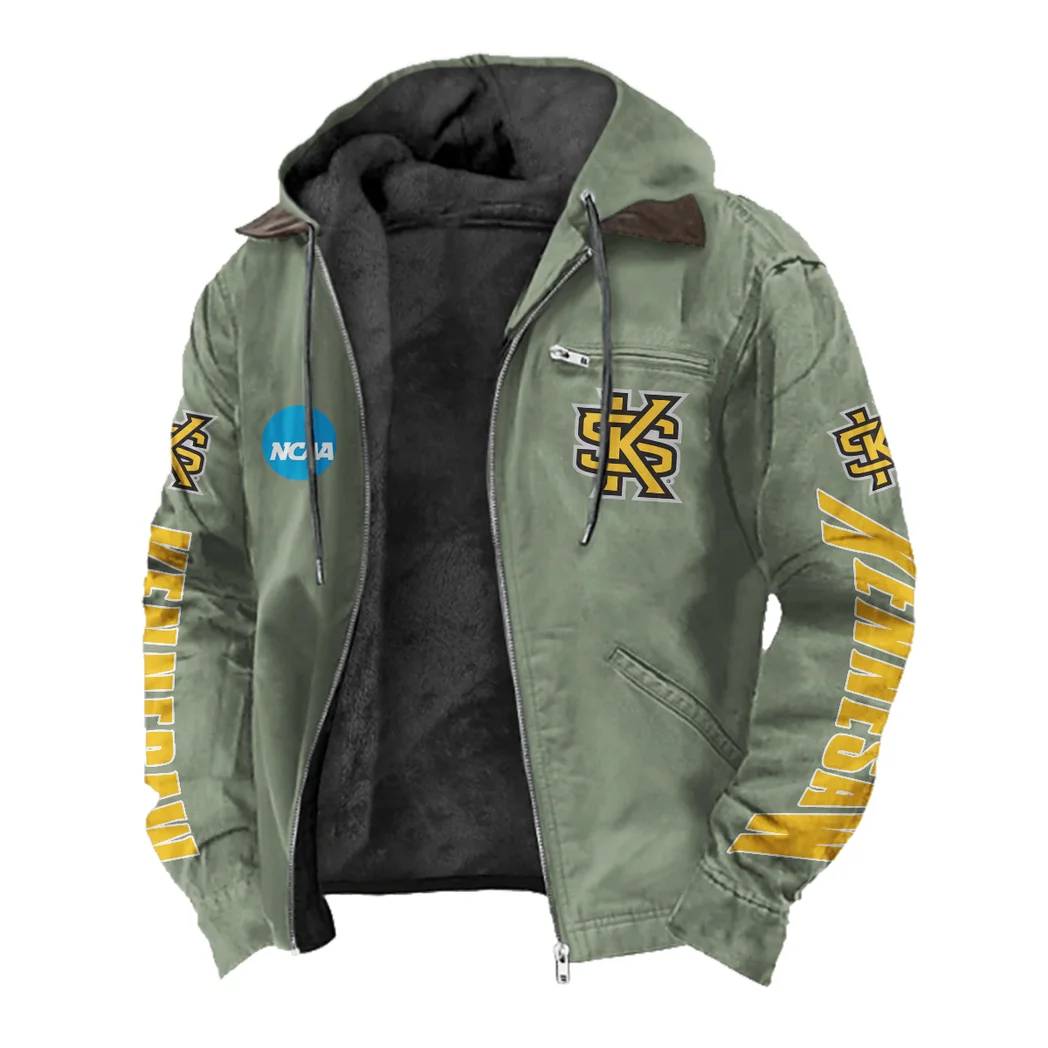 The Owl Nation Flannel Hoodie, All-Season Fan Hoodie HVN1441KS - Light Green - Image 2