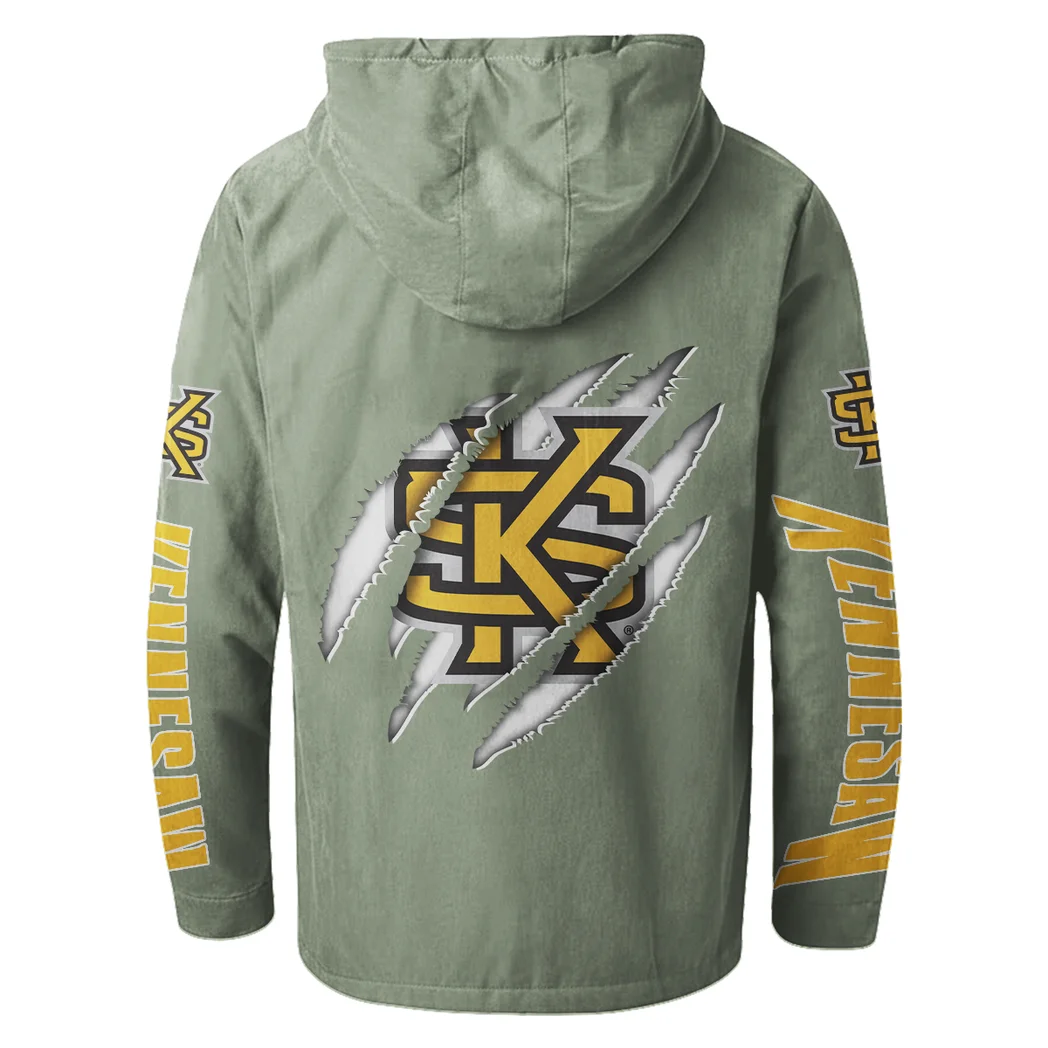 The Owl Nation Flannel Hoodie, All-Season Fan Hoodie HVN1441KS - Light Green - Image 3