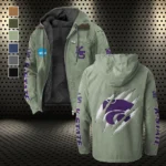 The Wildcat Elite Flannel Hoodie, Bold Supporter Flannel Hoodie HVN1441KS - Light Green