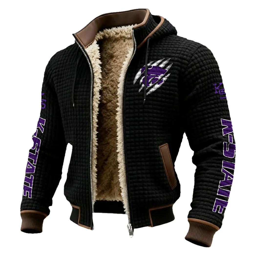 The Wildcat Elite Fleece-Lined Hooded Jacket, Peak Performance Hooded Shell HVN1441KS - Black - Image 2