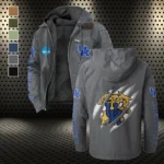 The Wildcats Flannel Hoodie, True Fan Hooded Flannel HVN1441KW - Gray