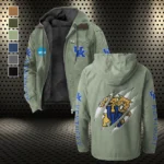 The Wildcats Flannel Hoodie, True Fan Hooded Flannel HVN1441KW - Light Green