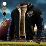 The Wildcats Fleece-Lined Hooded Jacket, Rapid-Dry Fleece-Lined Hoody HVN1441KW - Black