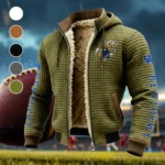 The Wildcats Fleece-Lined Hooded Jacket, Rapid-Dry Fleece-Lined Hoody HVN1441KW - Green
