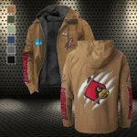 The Cardinal Power Flannel Hoodie, Game Ready Flannel Hoodie HVN1441LC - Camel