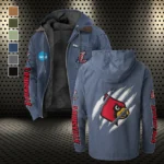 The Cardinal Power Flannel Hoodie, Game Ready Flannel Hoodie HVN1441LC - Navy Blue